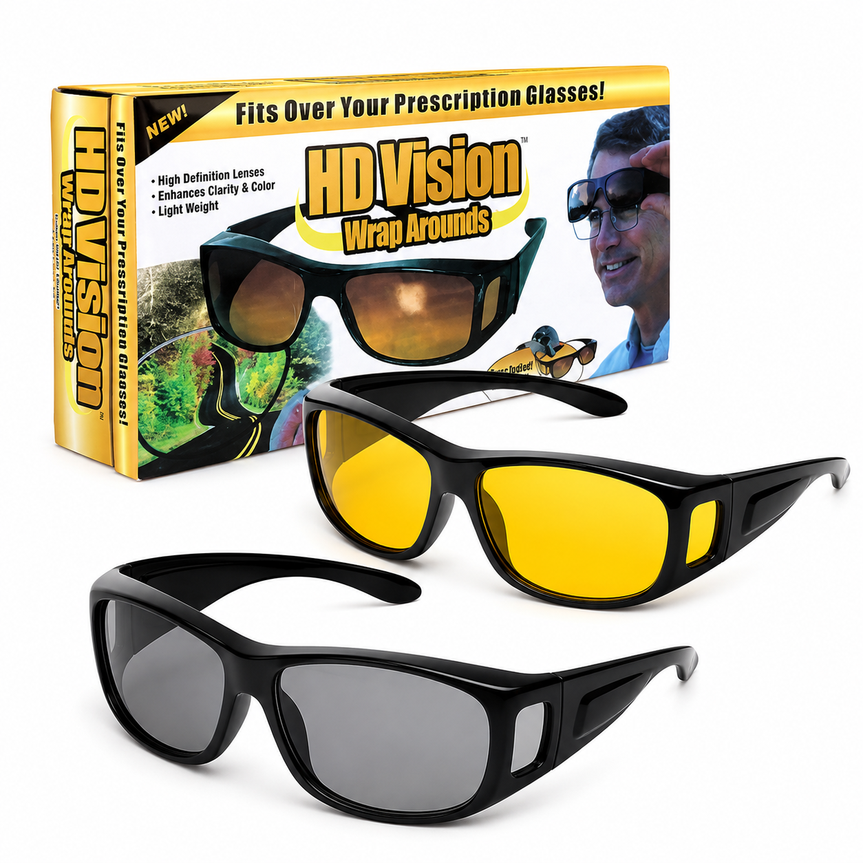DESEMPAÑADOR Y CALEFACTOR 200W 12/24V + LENTES DE CONDUCCION 2 EN 1 HD) 🚗”